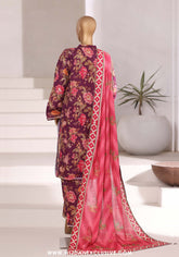 Sadabahar Stitched Khaddar Fall Embroidered Collection - 2025 (PURPLE FLORAL)